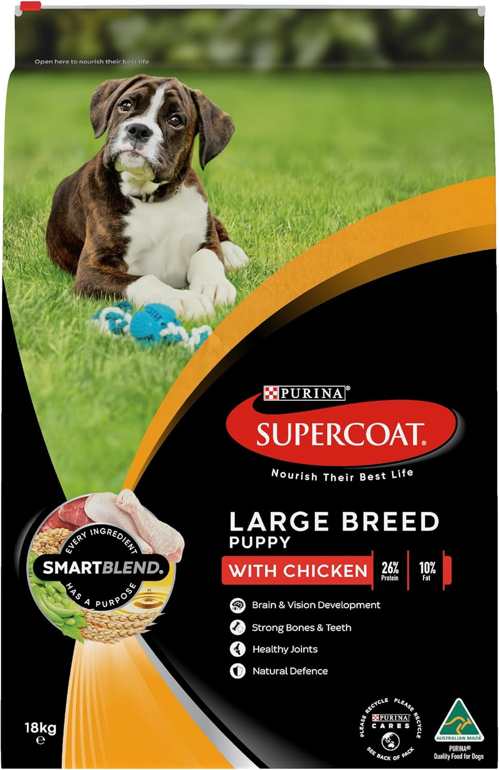 SUPERCOAT SMARTBLEND Puppy Dry Dog Food Large Breed Chicken 18Kg